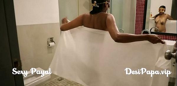  desi south indian girl young bhabhi Payal in bathroom taking shower and masturbation